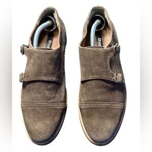 Dune London Men's Brown Suede Monks
